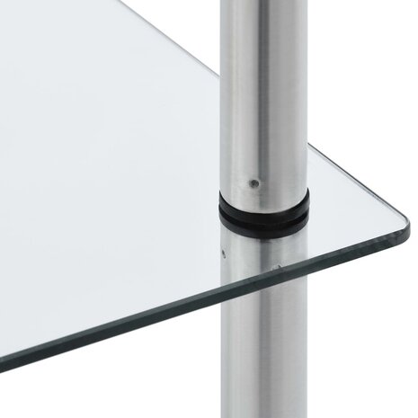 Kastje 6-laags 40x40x160 cm gehard glas transparant 4