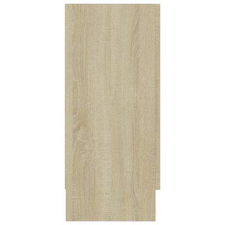 Vitrinekast 120x30,5x70 cm bewerkt hout sonoma eikenkleurig 7
