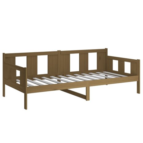 Slaapbank massief grenenhout honingbruin 90x190 cm 6