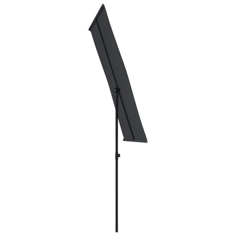 Parasol met aluminium paal 180x110 cm zwart 5