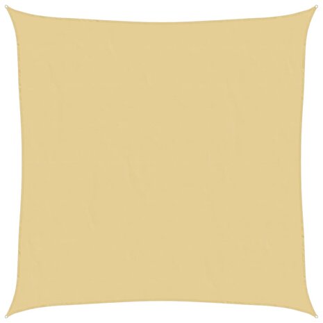 Zonnezeil 2,5x2,5 m 100% polyester oxford zandkleurig 2