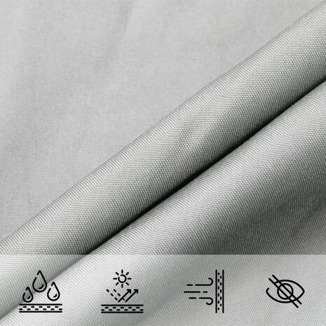 Zonnezeil 4,5x4,5x4,5 m 100% polyester oxford lichtgrijs 7