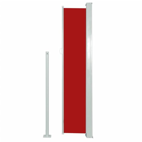 Wind-/zonnescherm uittrekbaar 160x300 cm rood  4