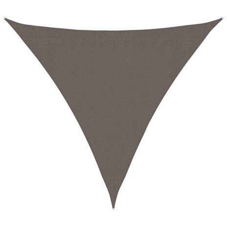 Zonnescherm antraciet driehoekig 3,6x3,6x3,6 m HDPE 2