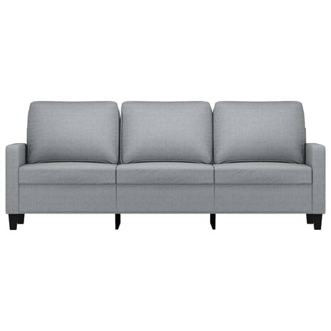 Driezitsbank 180 cm stof lichtgrijs 3