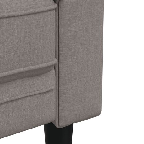 Driezitsbank Chesterfield-stijl stof taupe 7