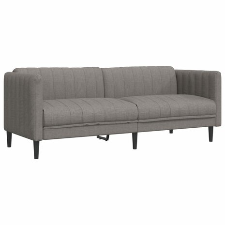 Driezitsbank stof taupe 2
