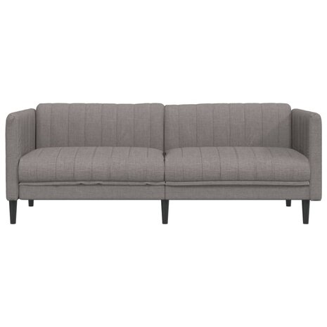 Driezitsbank stof taupe 4