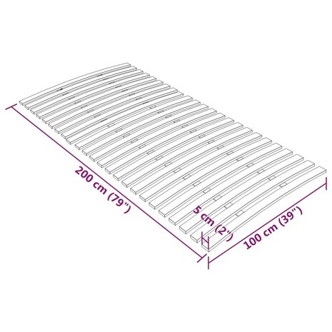 Lattenbodem met 24 latten 100x200 cm 7