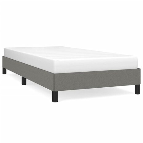 Bedframe zonder matras 100x200 cm stof donkergrijs 2