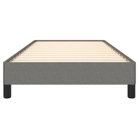 Bedframe zonder matras 100x200 cm stof donkergrijs 5