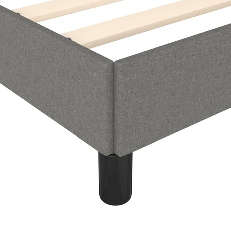 Bedframe zonder matras 100x200 cm stof donkergrijs 7