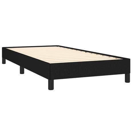 Bedframe zonder matras 100x200 cm stof zwart 4