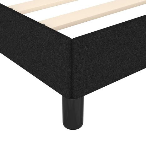 Bedframe zonder matras 100x200 cm stof zwart 7