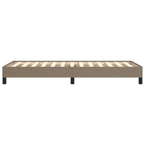 Bedframe zonder matras 100x200 cm stof taupe 6