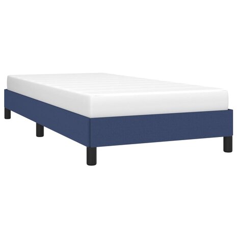 Bedframe zonder matras 100x200 cm stof blauw 3