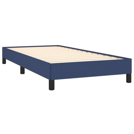 Bedframe zonder matras 100x200 cm stof blauw 4