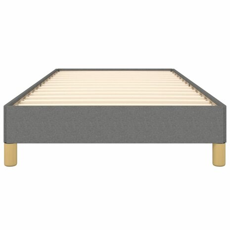 Bedframe zonder matras 100x200 cm stof donkergrijs 5