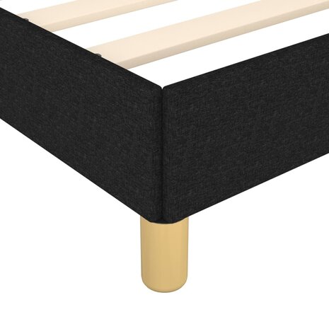 Bedframe zonder matras 100x200 cm stof zwart 7