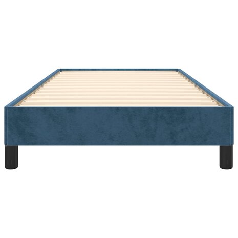Bedframe zonder matras 80x200 cm fluweel donkerblauw 5