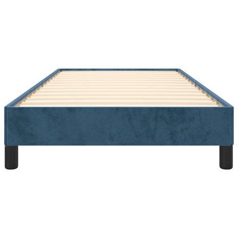 Bedframe zonder matras 90x190 cm fluweel donkerblauw 5