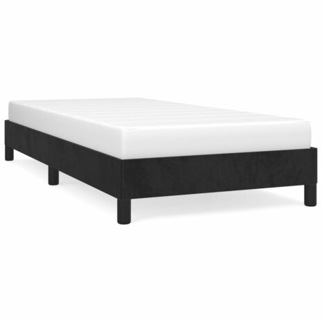 Bedframe zonder matras 100x200 cm fluweel zwart 2