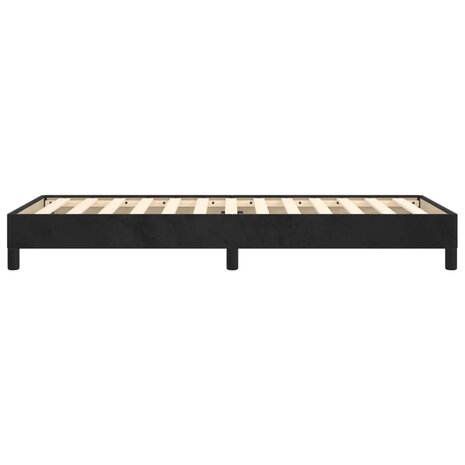 Bedframe zonder matras 100x200 cm fluweel zwart 6