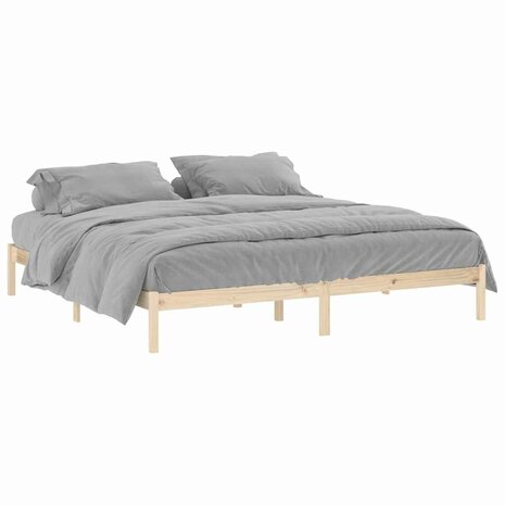 Bedframe zonder matras massief grenenhout 193x203 cm kingsize 2