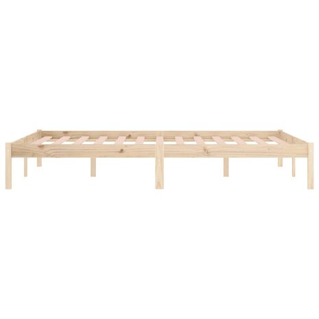Bedframe zonder matras massief grenenhout 193x203 cm kingsize 6