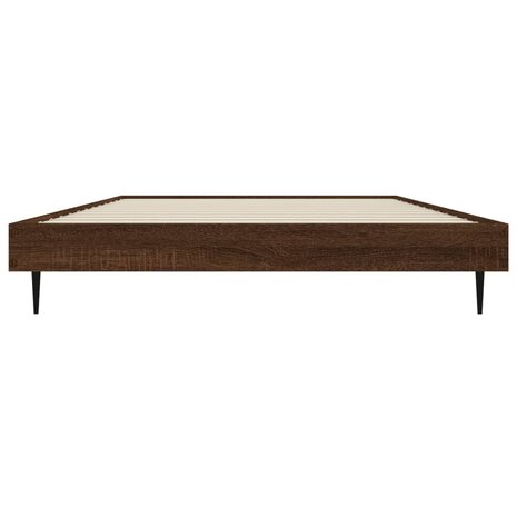 Bedframe zonder matras bewerkt hout bruin eikenkleur 100x200 cm 6