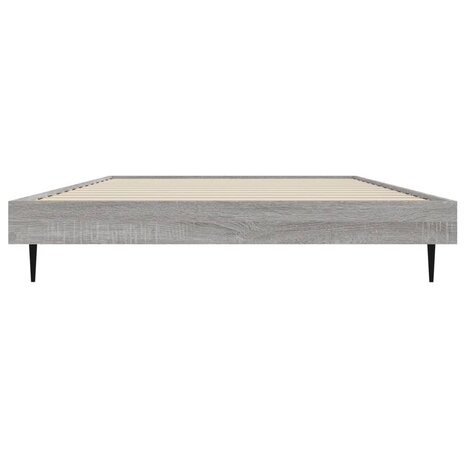 Bedframe bewerkt hout grijs sonoma eikenkleurig 90x200 cm 6