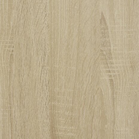 Bedframe bewerkt hout en metaal sonoma eikenkleurig 75x190 cm 8