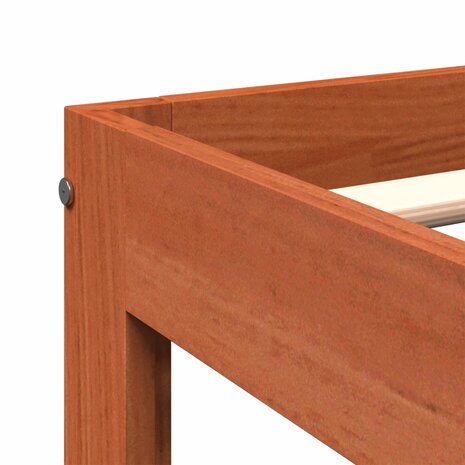 Bed met matras massief grenenhout wasbruin 140x190 cm 7