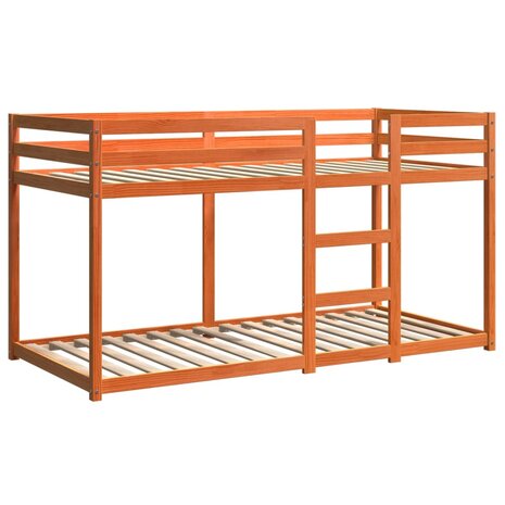 Stapelbed massief grenenhout wasbruin 80x200 cm 3