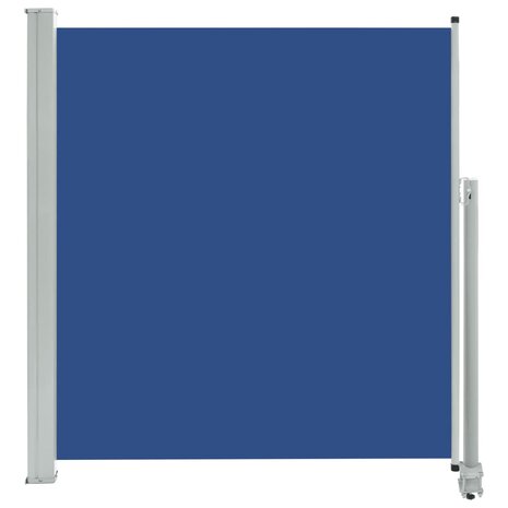 Tuinscherm uittrekbaar 140x300 cm blauw 2