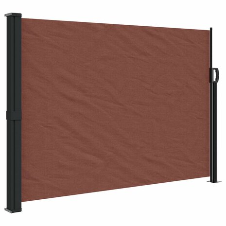 Windscherm uittrekbaar 140x500 cm bruin 2