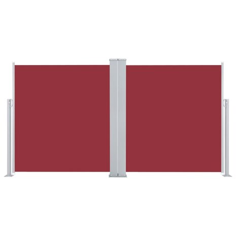 Windscherm uittrekbaar 160x600 cm rood 2