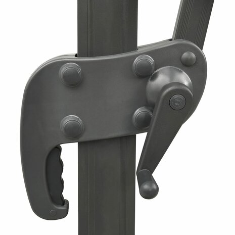 Zweefparasol met dubbel dak 300x300 cm terracottakleurig 6