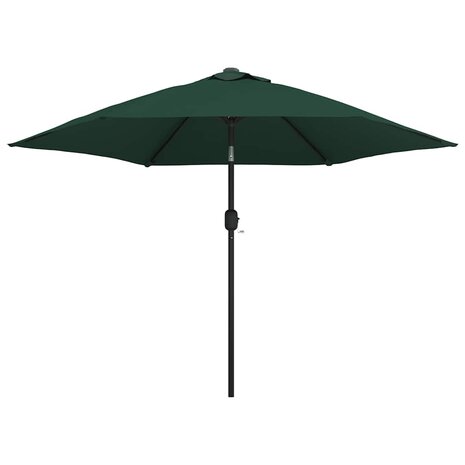 Zweefparasol met LED 3,5 m groen 2