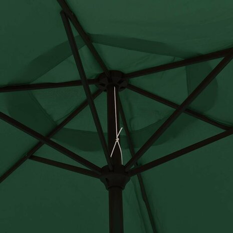 Zweefparasol met LED 3,5 m groen 7