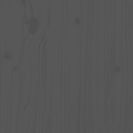 Palletbed massief grenenhout grijs 120x190 cm 7