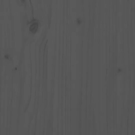 Palletbed massief grenenhout grijs 140x190 cm 7