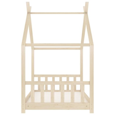 Kinderbedframe massief grenenhout 70x140 cm 5