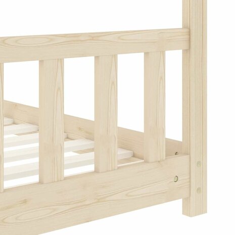 Kinderbedframe massief grenenhout 70x140 cm 7