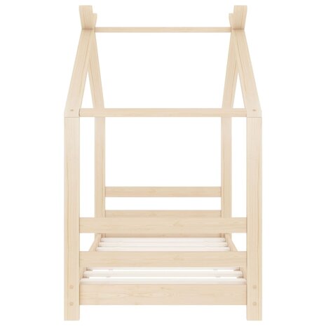 Kinderbedframe massief grenenhout 70x140 cm 3