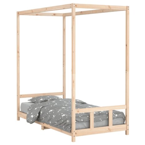 Kinderbedframe 90x190 cm massief grenenhout 2