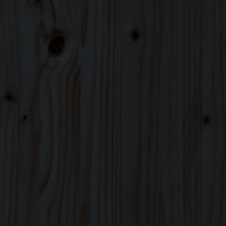 Seniorenbed massief grenenhout zwart 150x200 cm 9