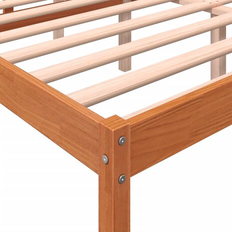 Seniorenbed massief grenenhout wasbruin 150x200 cm 7