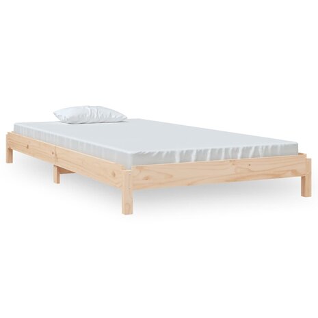 Bed stapelbaar 100x200 cm massief grenenhout 2