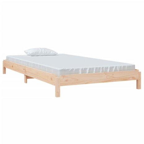 Bed stapelbaar 100x200 cm massief grenenhout 3